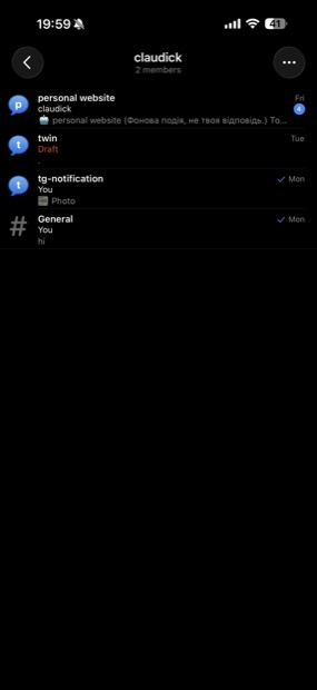 Telegram Bridge topics